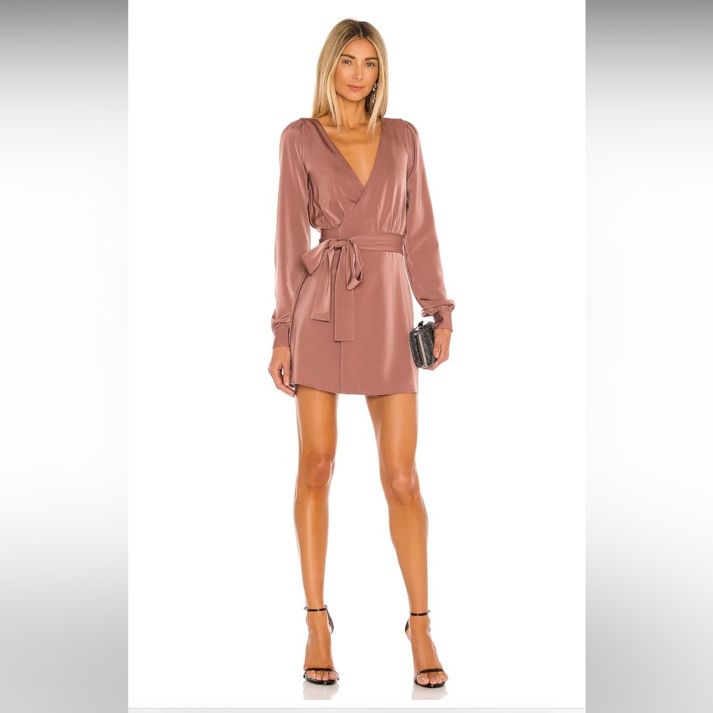 Janet Mini Dress in Mauve